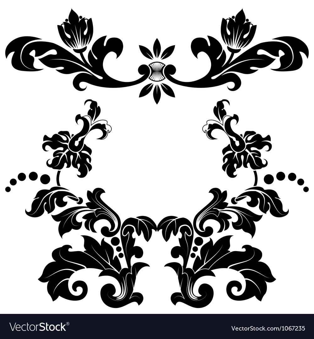 Elegant Floral Scroll Pattern