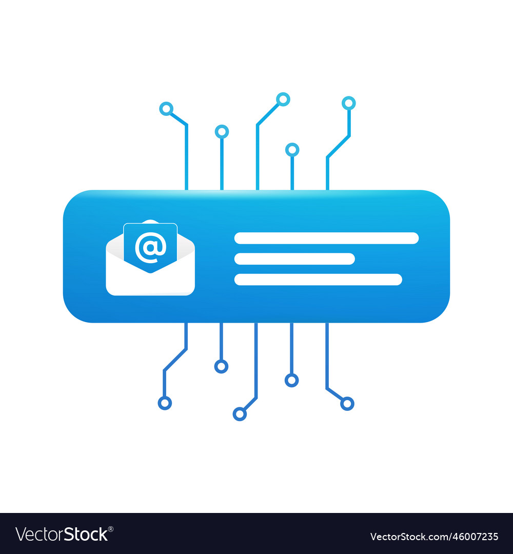 Email marketing automation with ai segmentation vector image Email marketing automation with ai segmentation