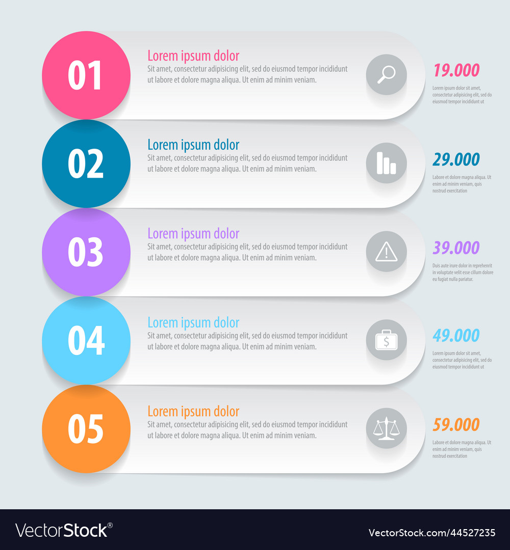 Flat ui design vector image Flat ui design