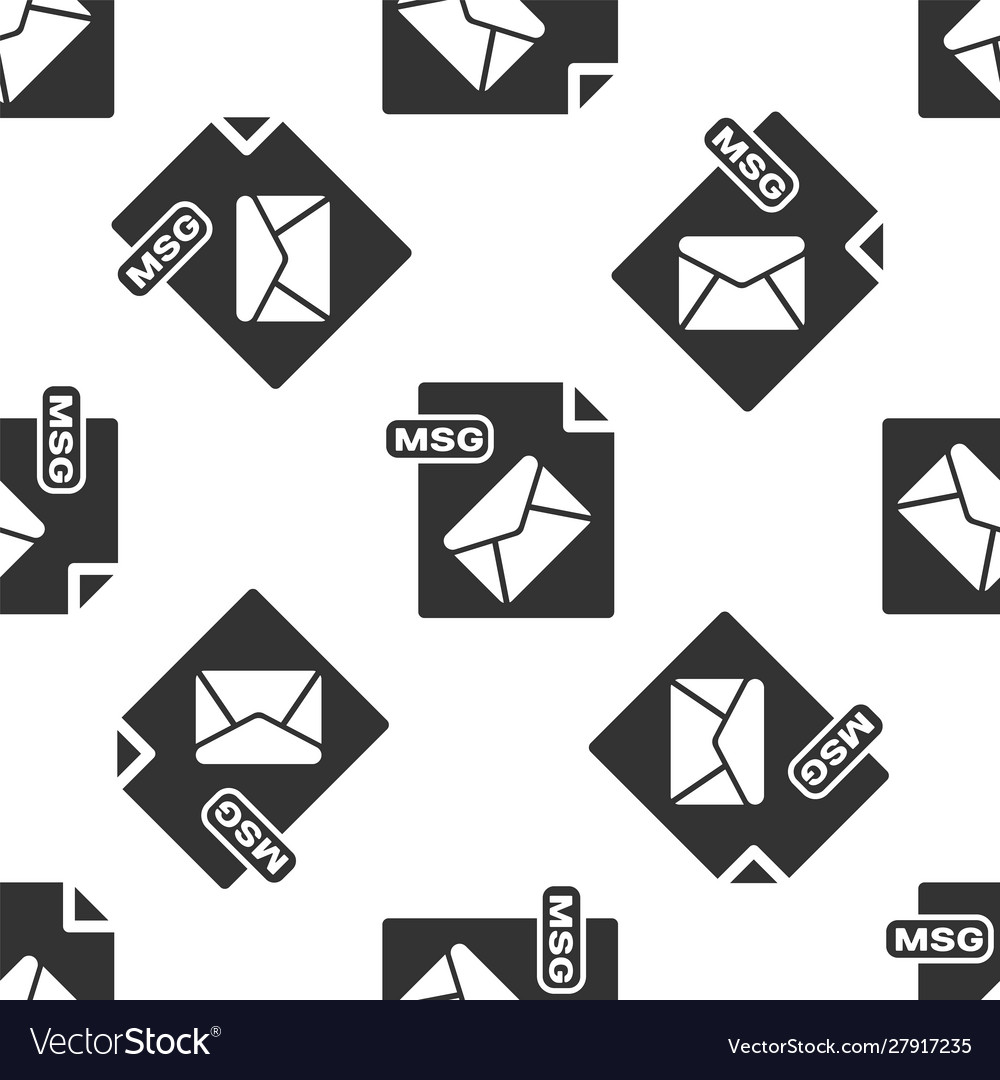 Grey msg file document download button icon vector image Grey msg file document download button icon