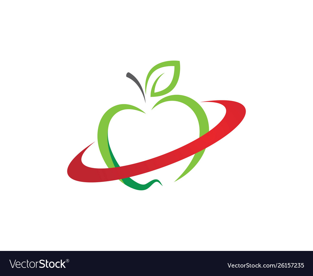 Healthy apple design icon Royalty Free Vector Image