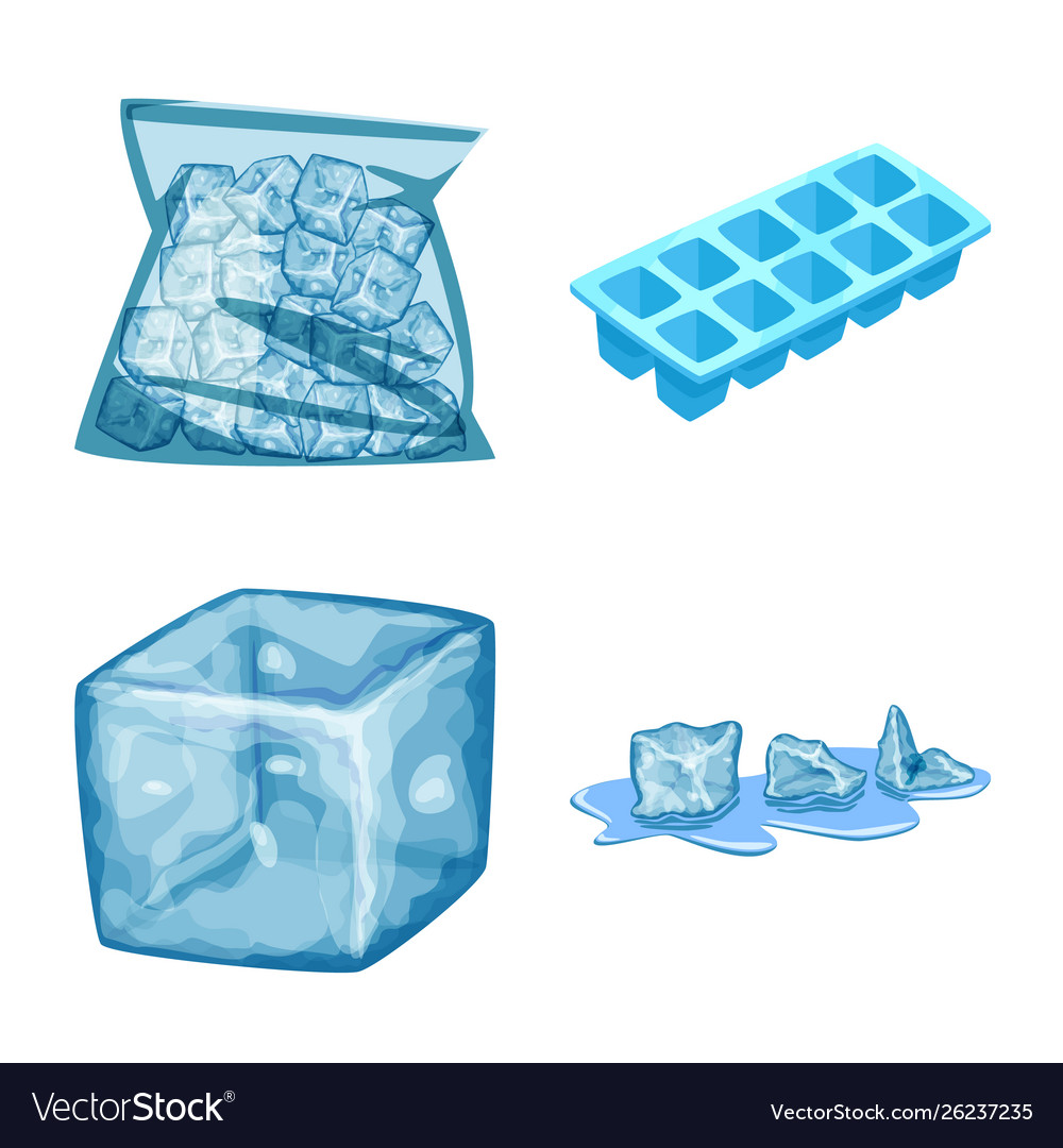 Isolated object frost and water icon