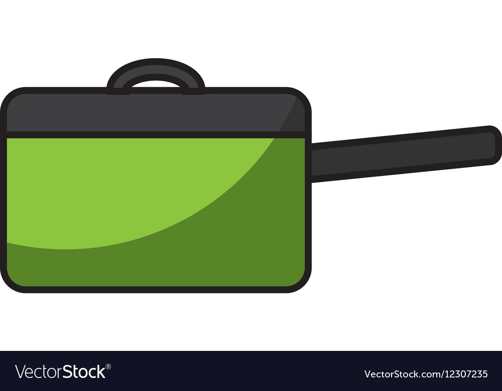 Kitchen pot isolated icon