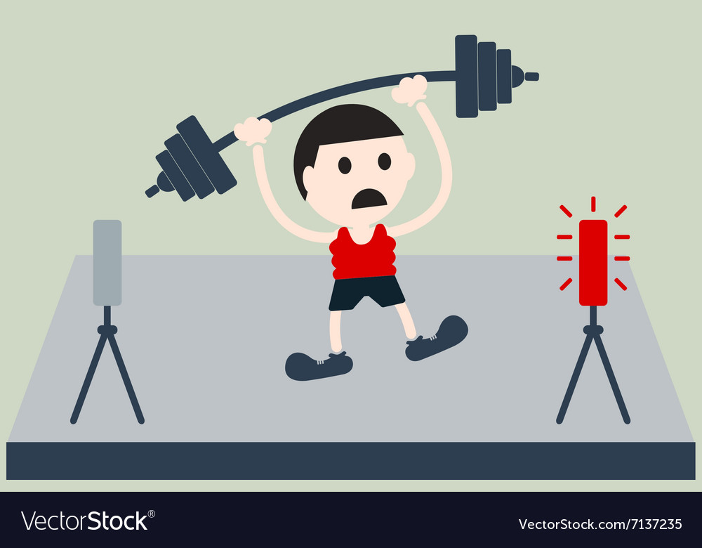 Weightlifter in Action