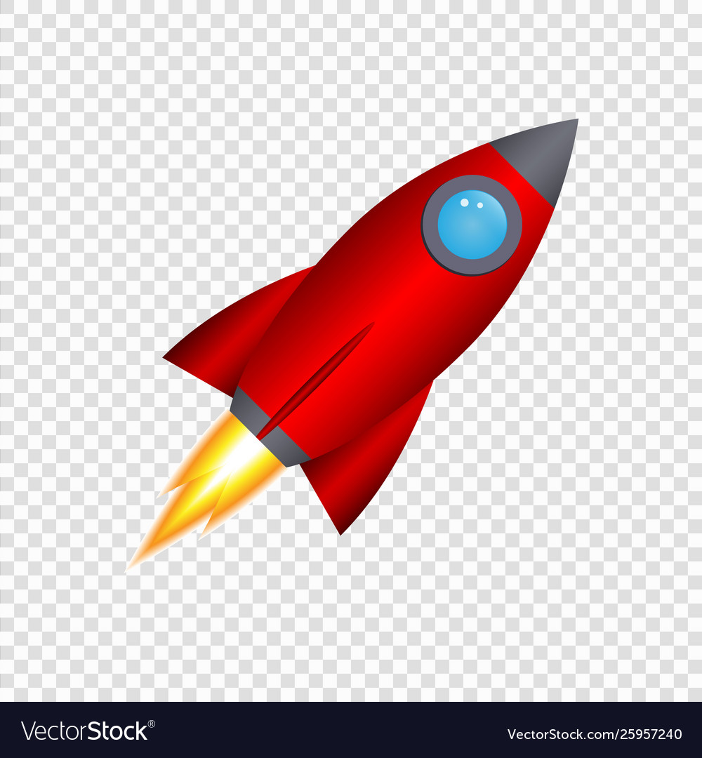 Download 3d cartoon rocket Royalty Free Vector Image - VectorStock