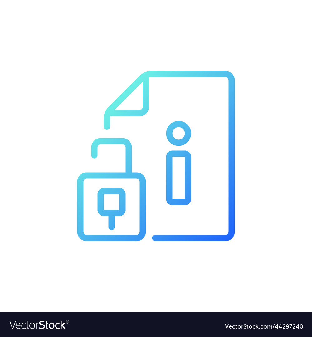 Access to information pixel perfect gradient vector image Access to information pixel perfect gradient