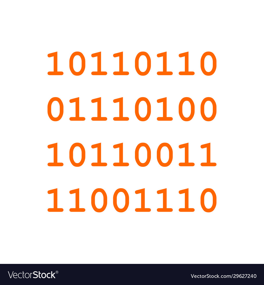 Binary code and background