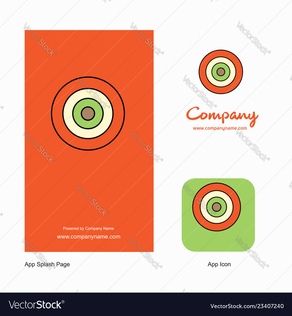 Dart game company logo app icon and splash page