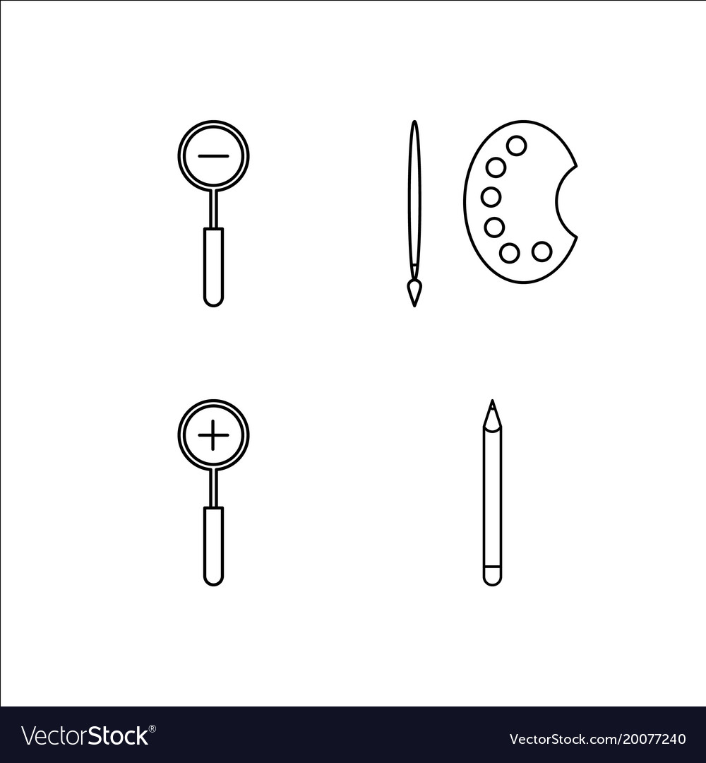 Design und Studio einfache lineare Icon-Setsimple