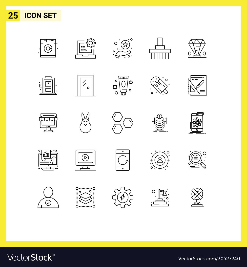 Editable line pack 25 simple lines value
