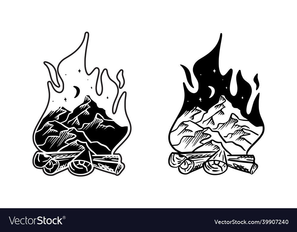 Für Sport Camping Lagerfeuer Emblem Hobby