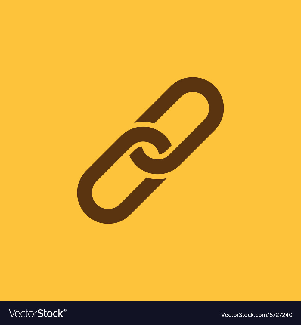 Link icon linked symbol flat