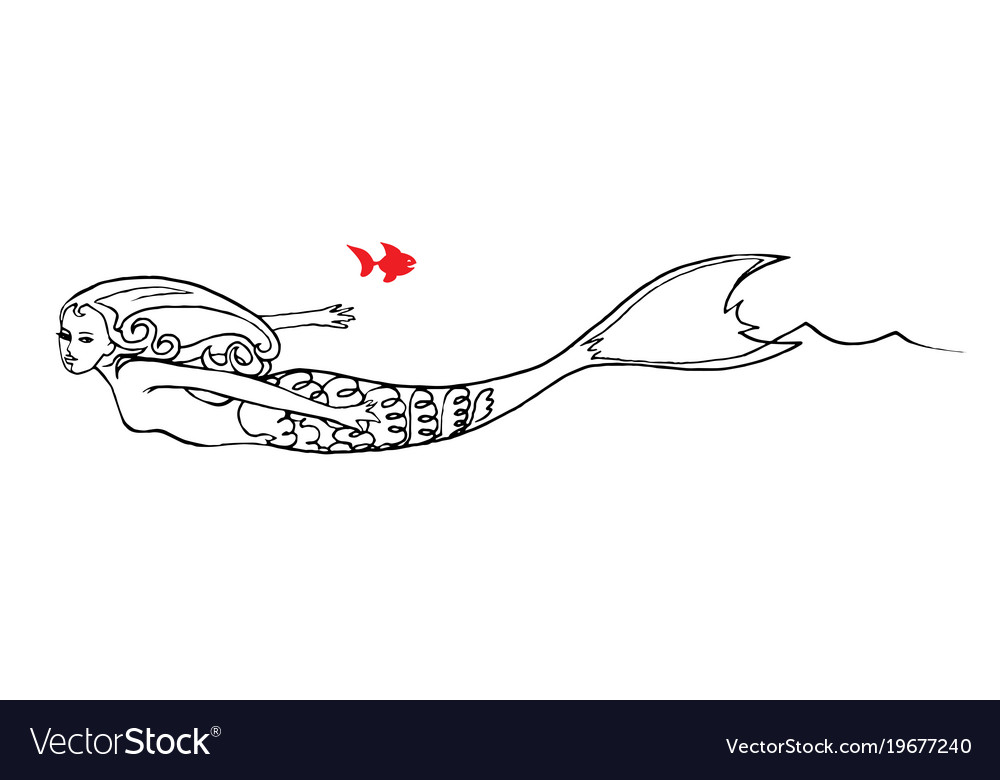 mermaid-swim-in-the-sea-with-fish-royalty-free-vector-image