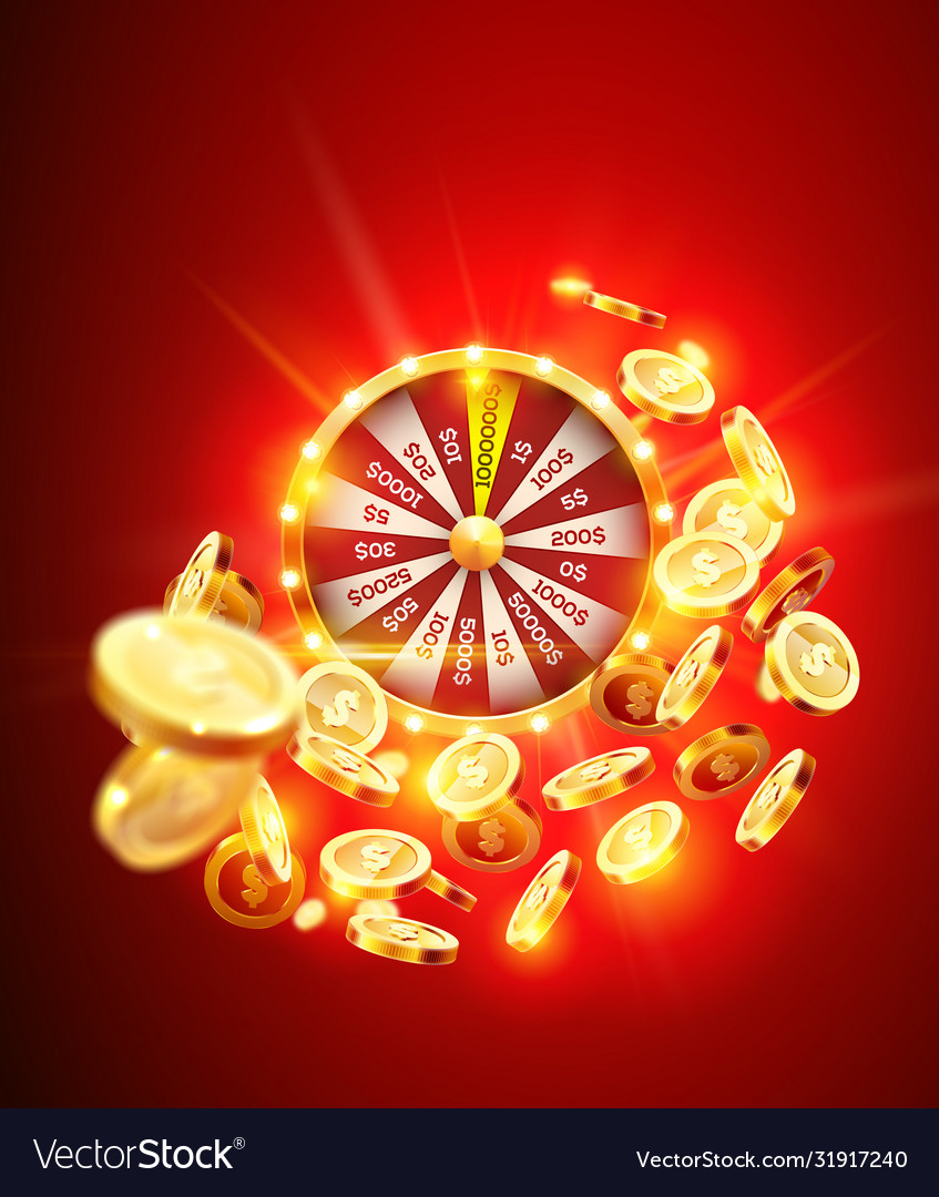 Realistic 3d spinning fortune