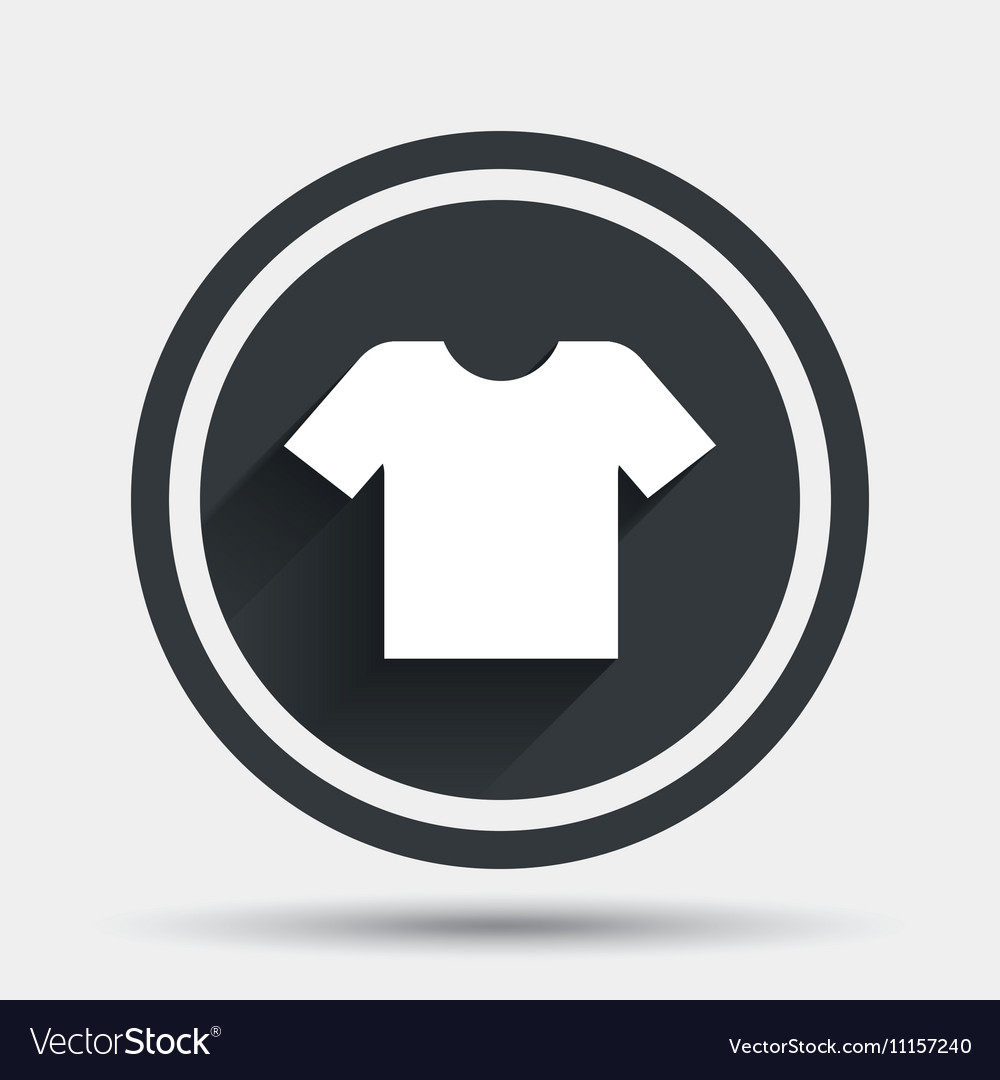 T shirt Sign Icon Clothes Symbol Royalty Free Vector Image