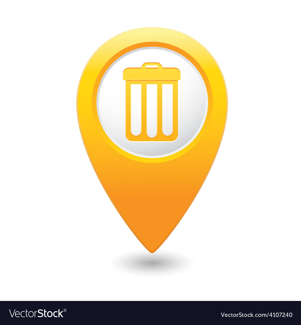 Urn map pointer yellow