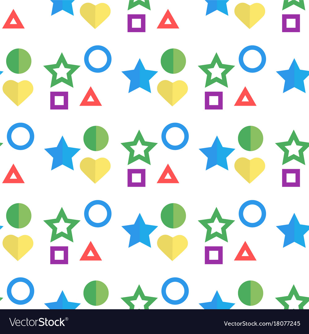 Art abstract geometry seamless pattern colour