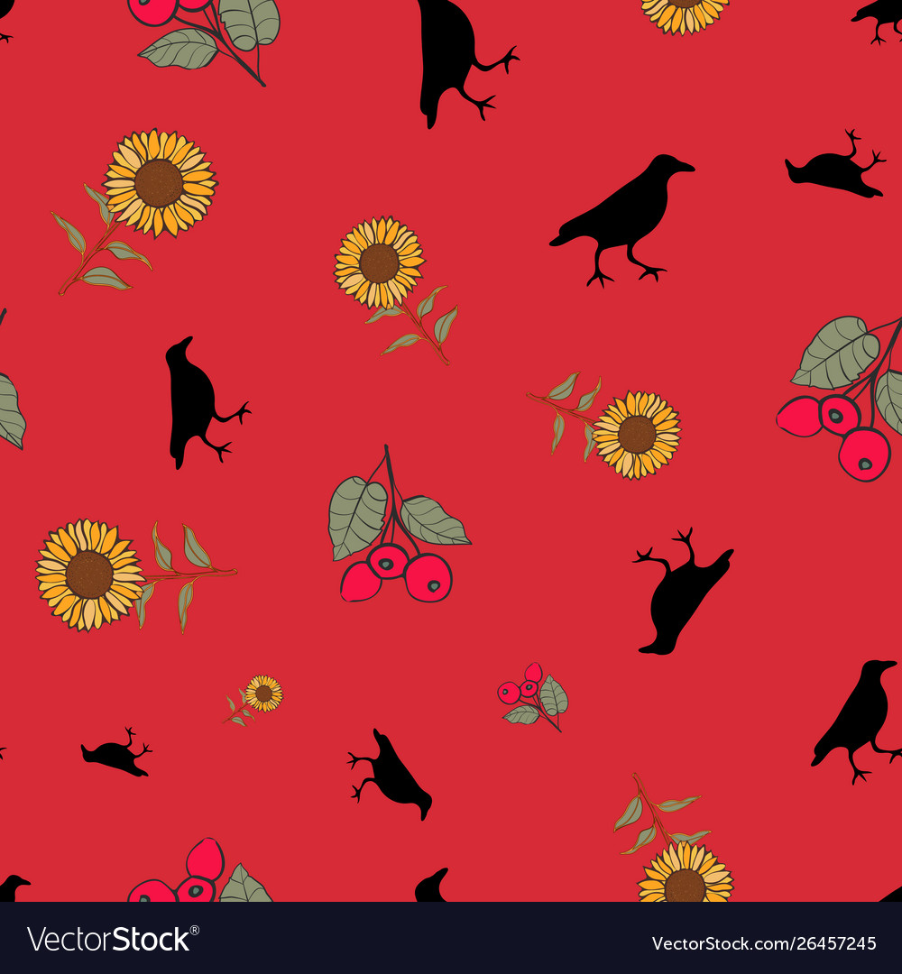Autumn fall seamless repeat pattern print Vector Image Autumn fall seamless repeat pattern print