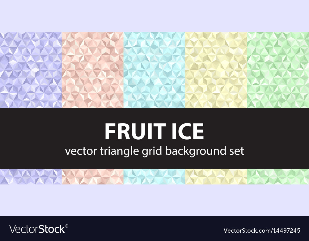 Geometric Ice Pattern - Triangles