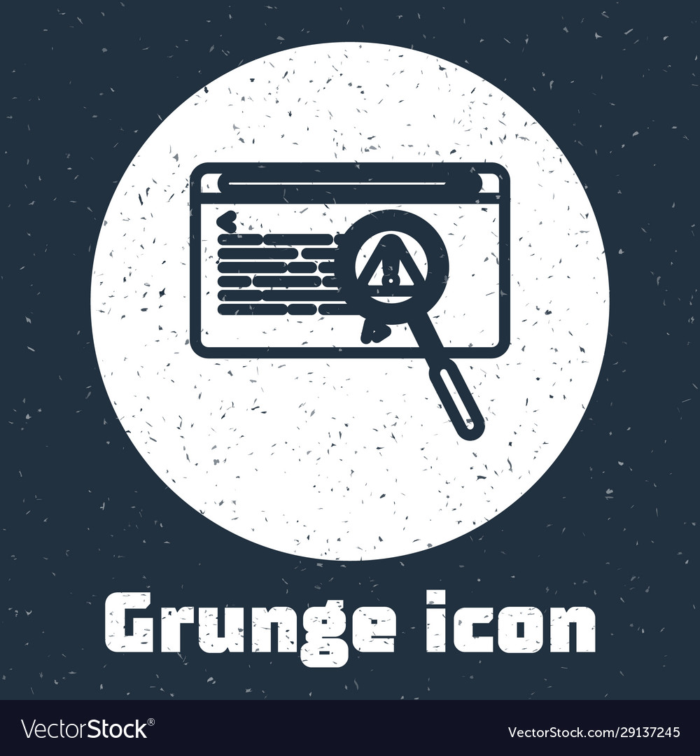 Grunge line system bug concept icon isolated