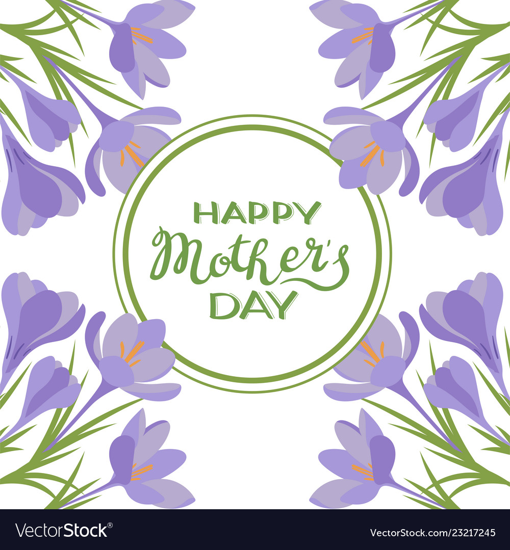 Happy mother s day text typography lettering