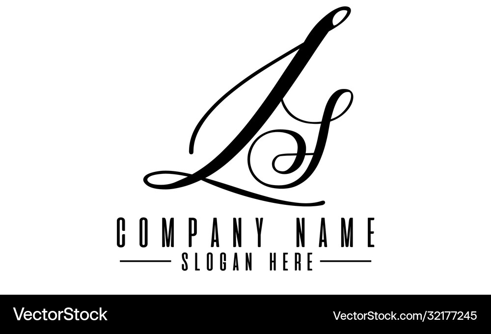 Ls logo Royalty Free Vector Image - VectorStock