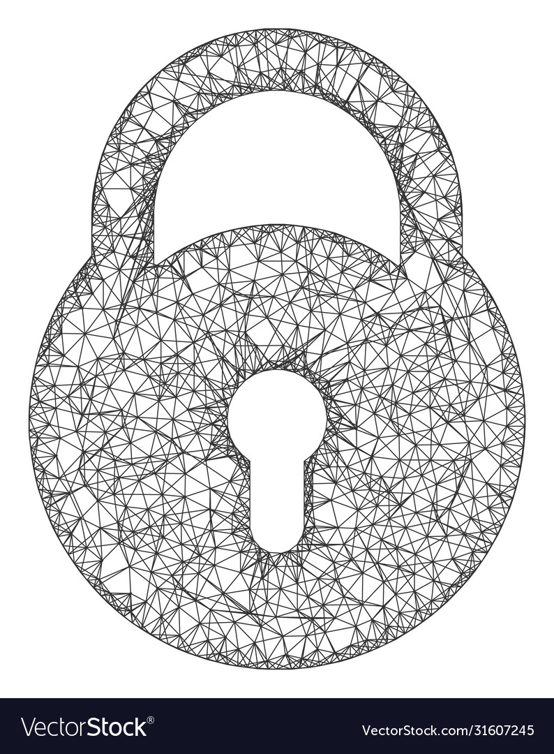 Web net lock icon vector image Web net lock icon