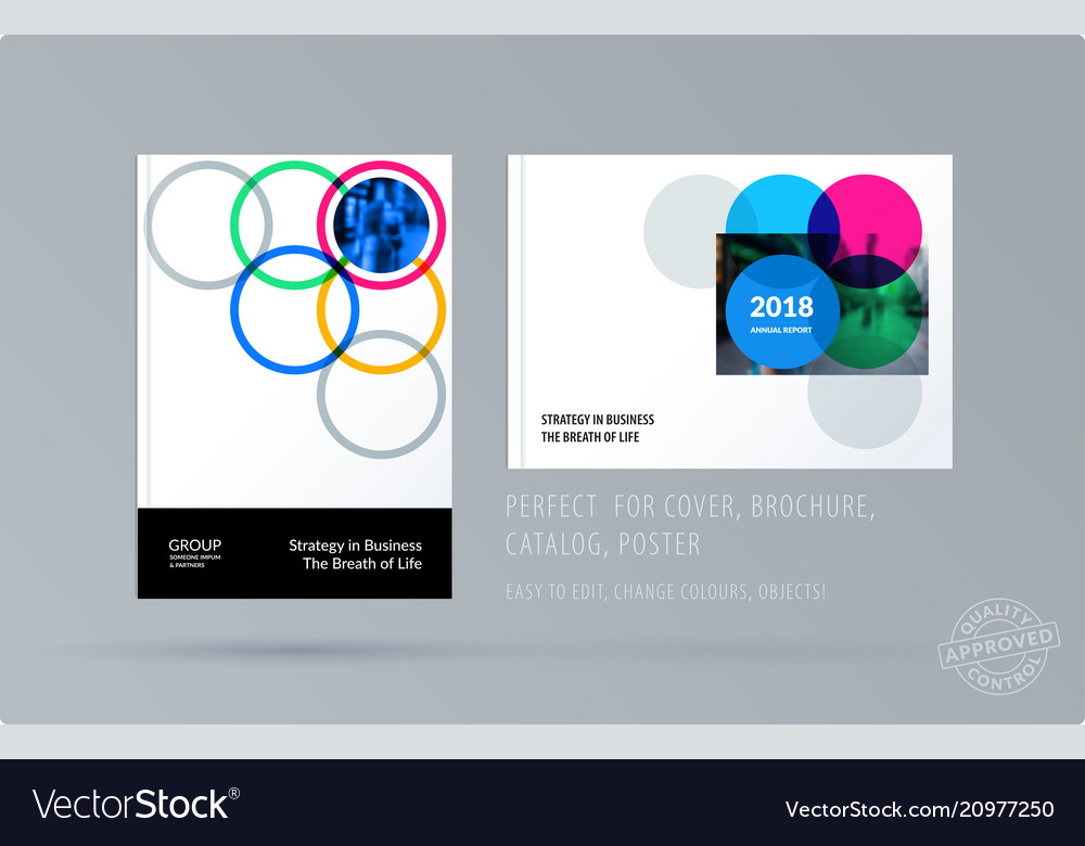 Broschüre Design runde Vorlage bunt modern Vector Image Broschüre Design runde Vorlage bunt modern
