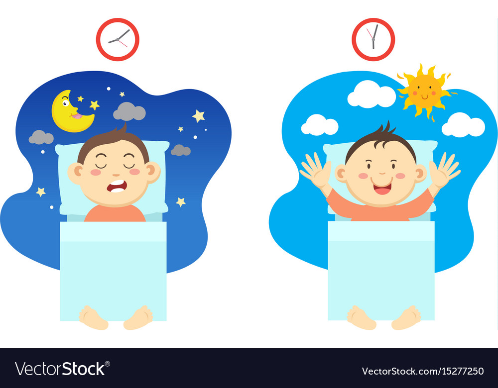 get-up-early-and-have-healthy-sleep-royalty-free-vector