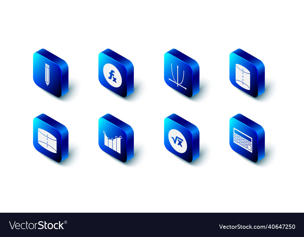 Set function mathematical symbol graph schedule vector image Set function mathematical symbol graph schedule