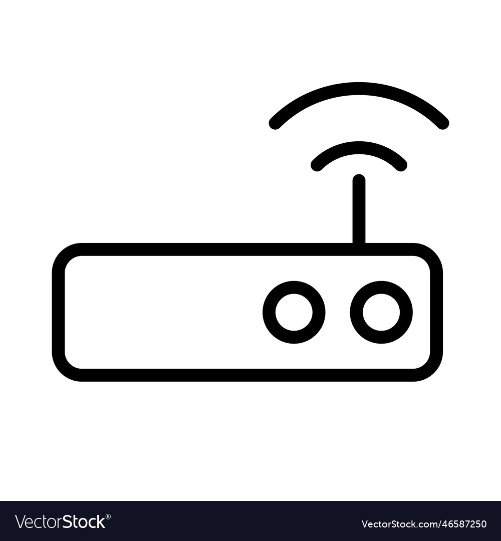 Simple wi-fi router or network access point Vector Image Simple wi-fi router or network access point