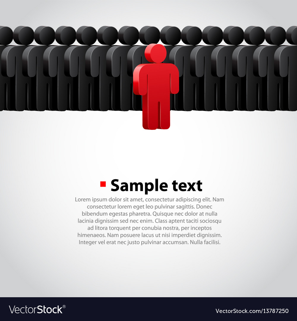 Team Leader Or Company Boss Royalty Free Vector Image