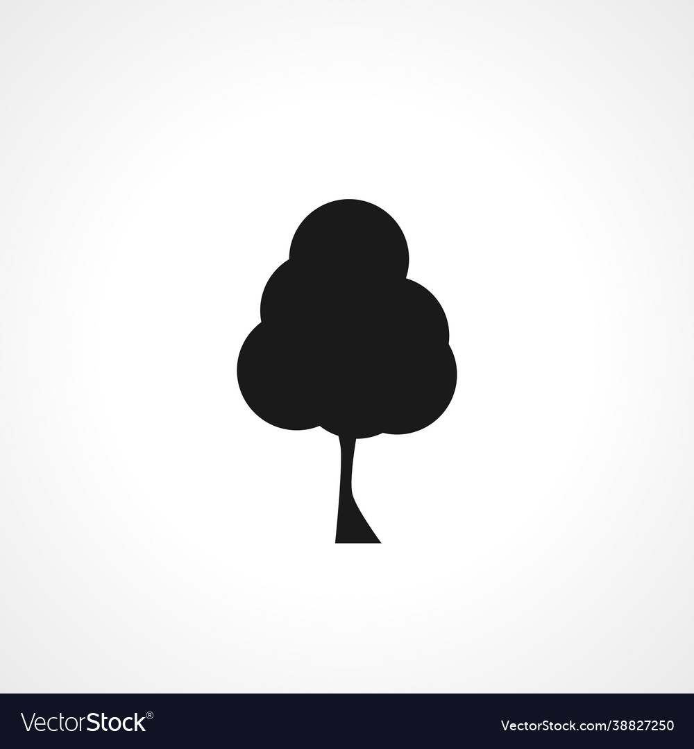 Tree icon simple isolated Vector Image Tree icon simple isolated