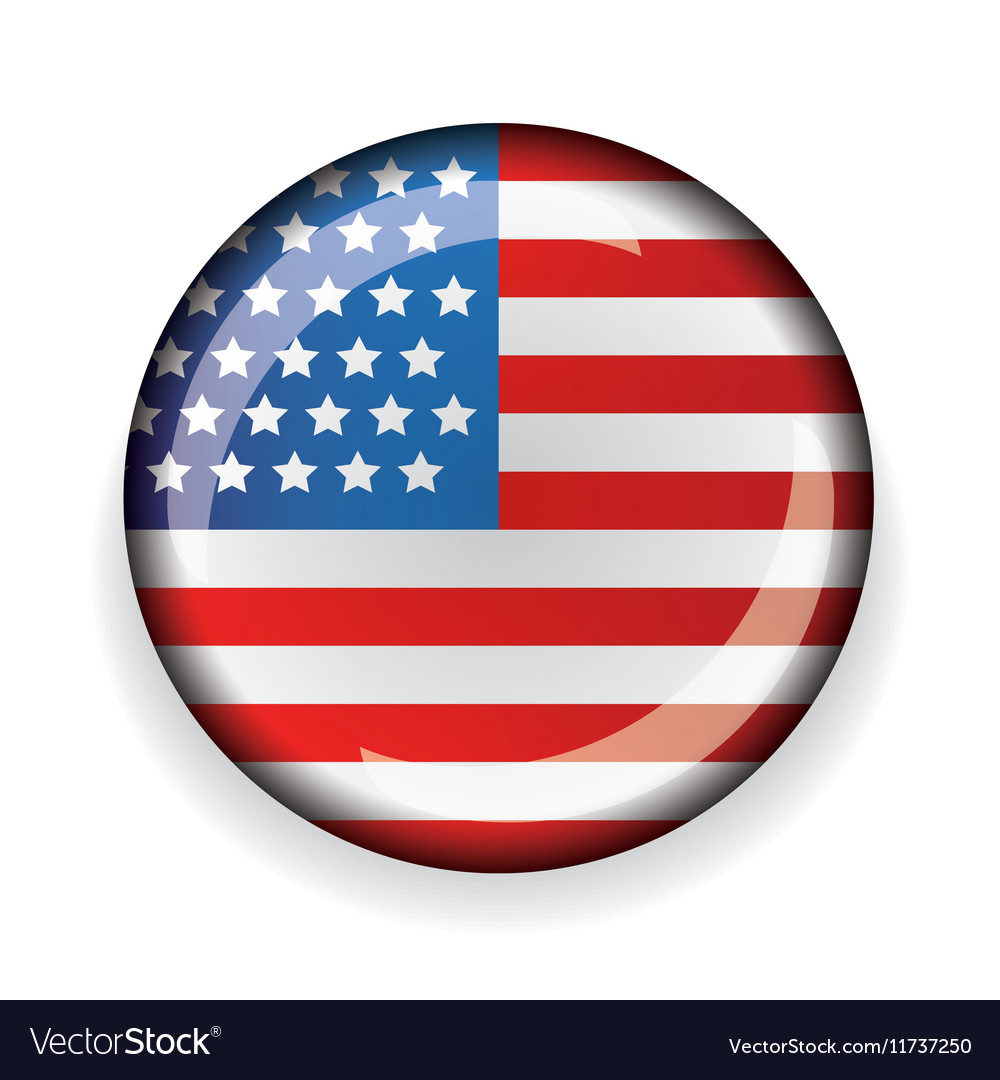 USA flag badge Royalty Free Vector Image - VectorStock