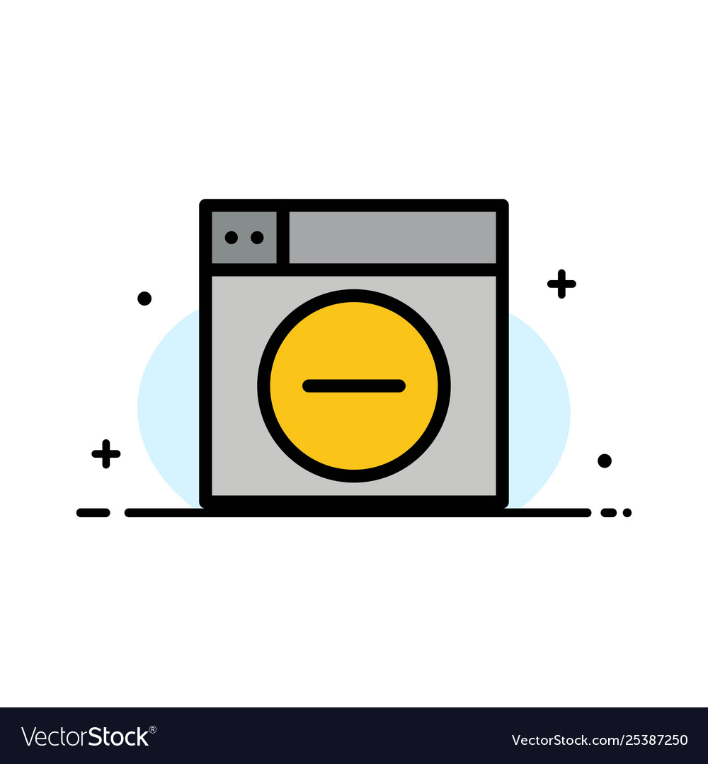 Web design less minimize business flat line vector image Web design less minimize business flat line