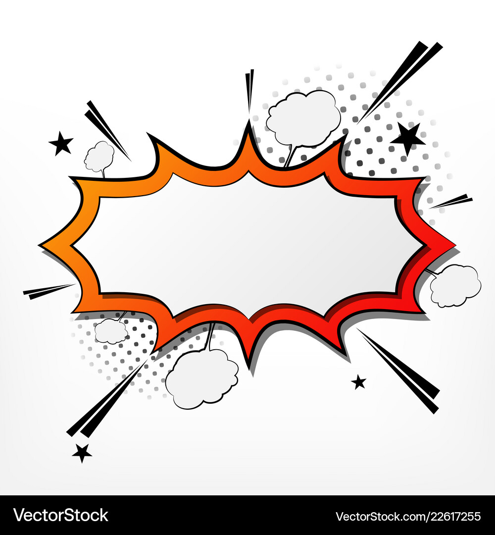 Comic speech bubble Royalty Free Vector Image - VectorStock
