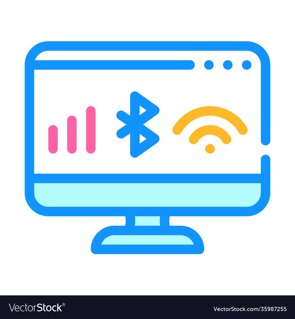 Connection operating system color icon vector image Connection operating system color icon