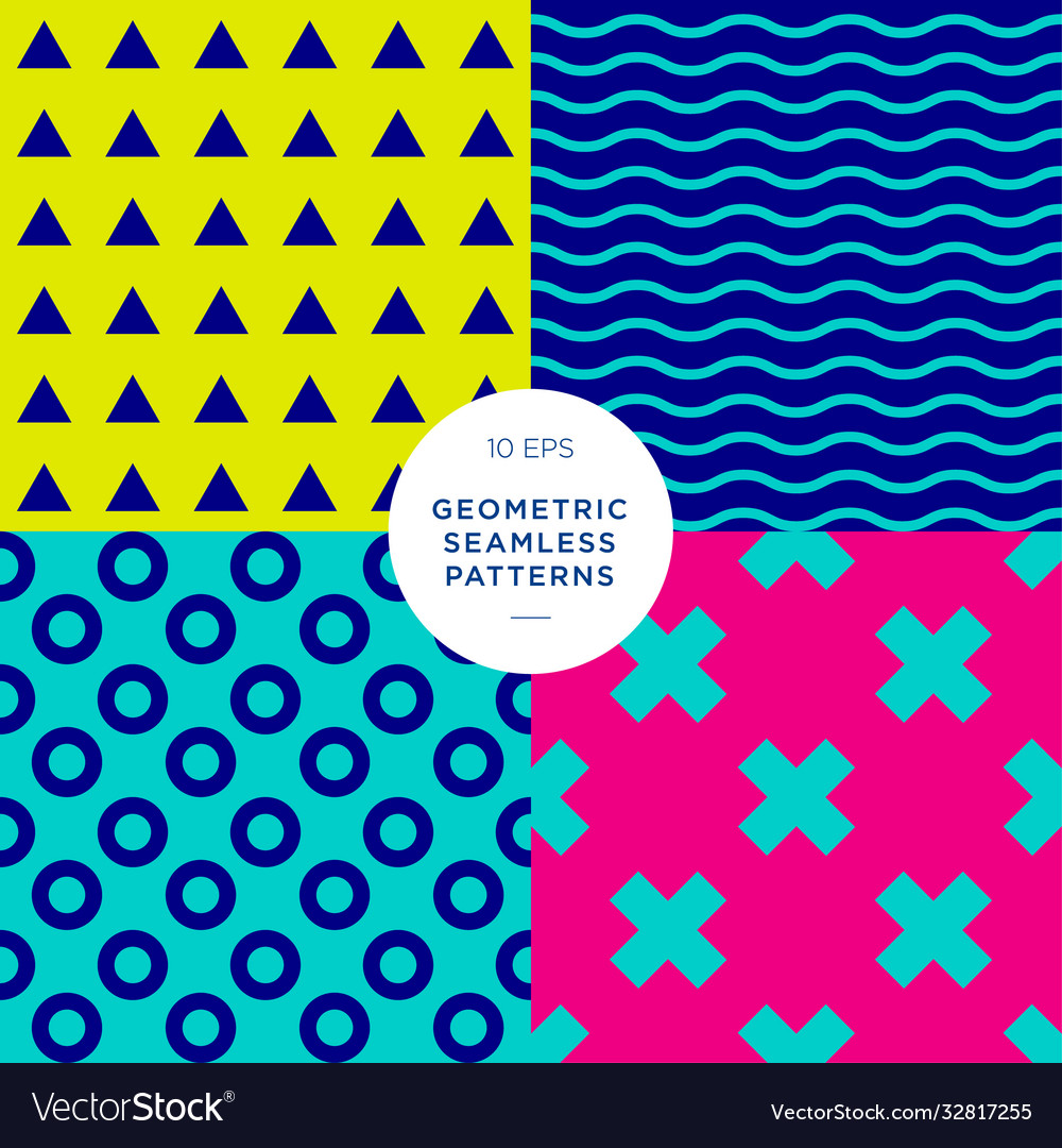 Geometric Patterns - Set of 4