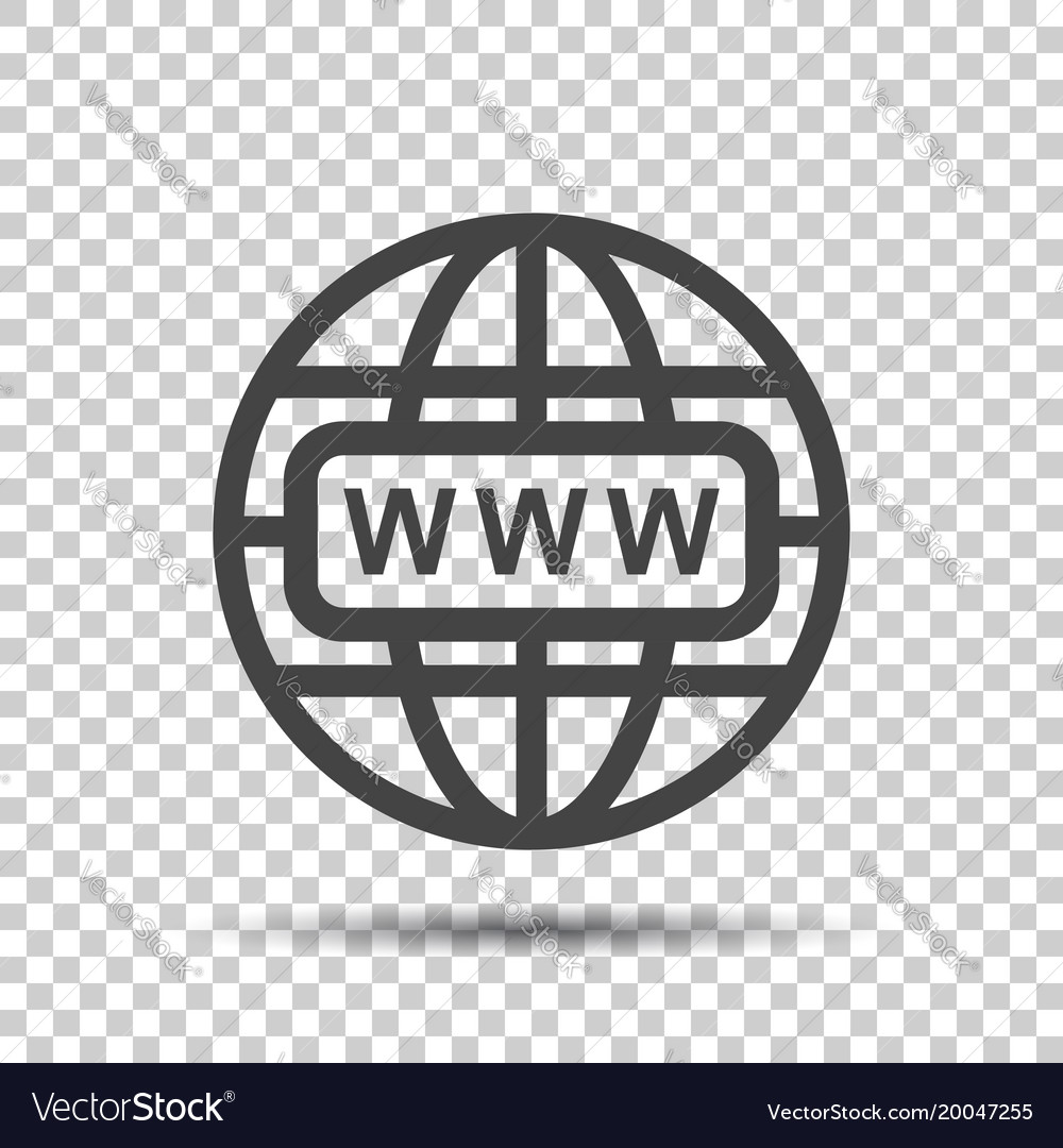 Go to web icon internet flat for website