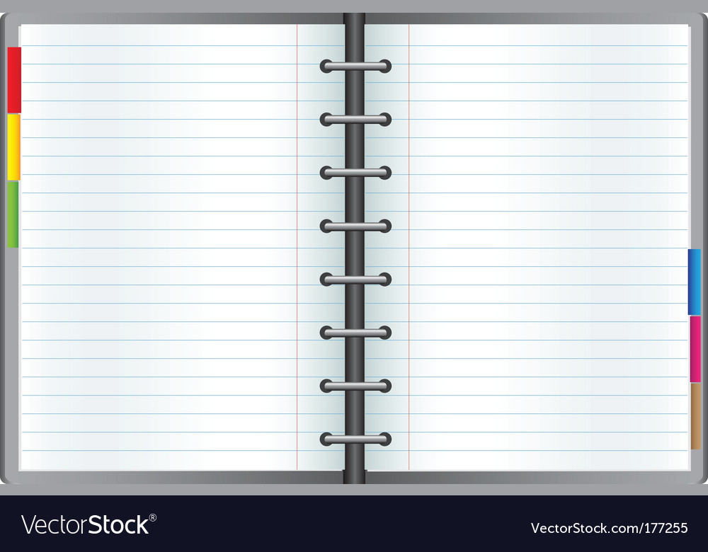Modern Notebook with Blank Pages