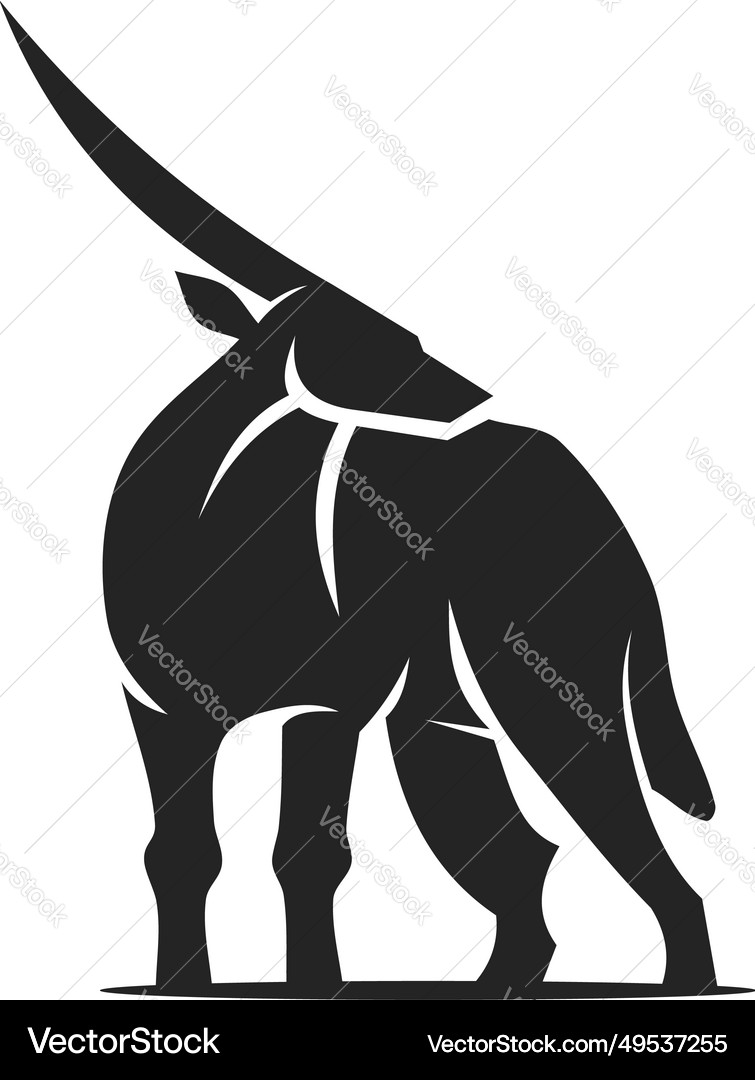Oryx logo template isolated brand identity icon Vector Image