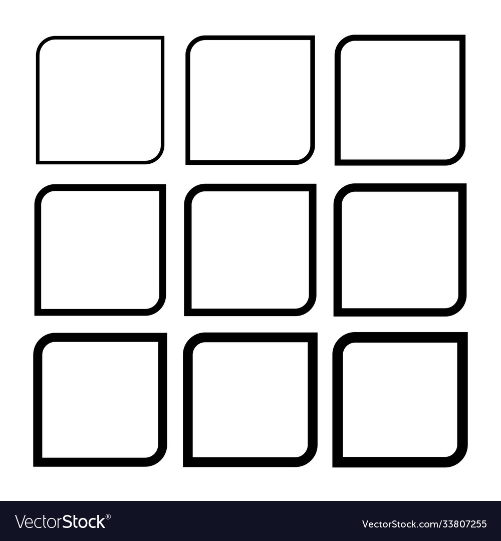 Set empty frame collection outline border