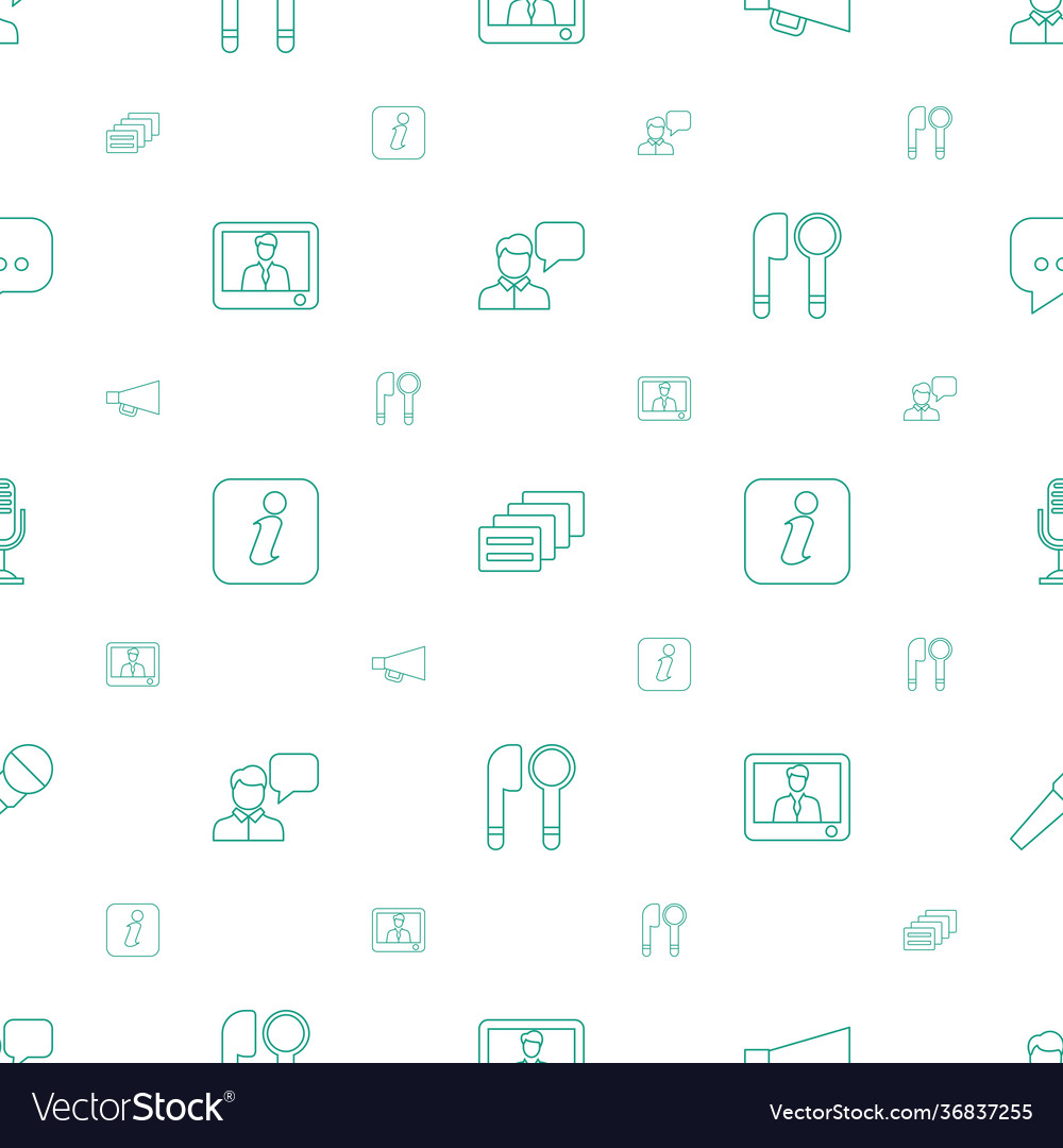 Speech icons pattern seamless white background