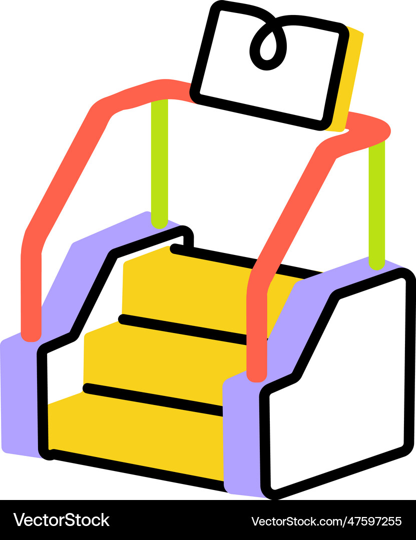 Stepmill machine Royalty Free Vector Image - VectorStock