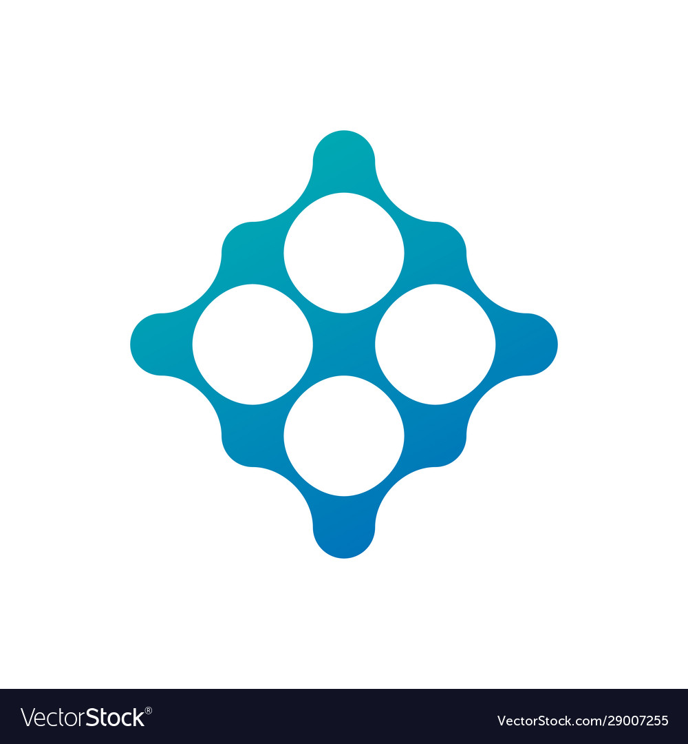 Tech connect circuit dots circles spheres square