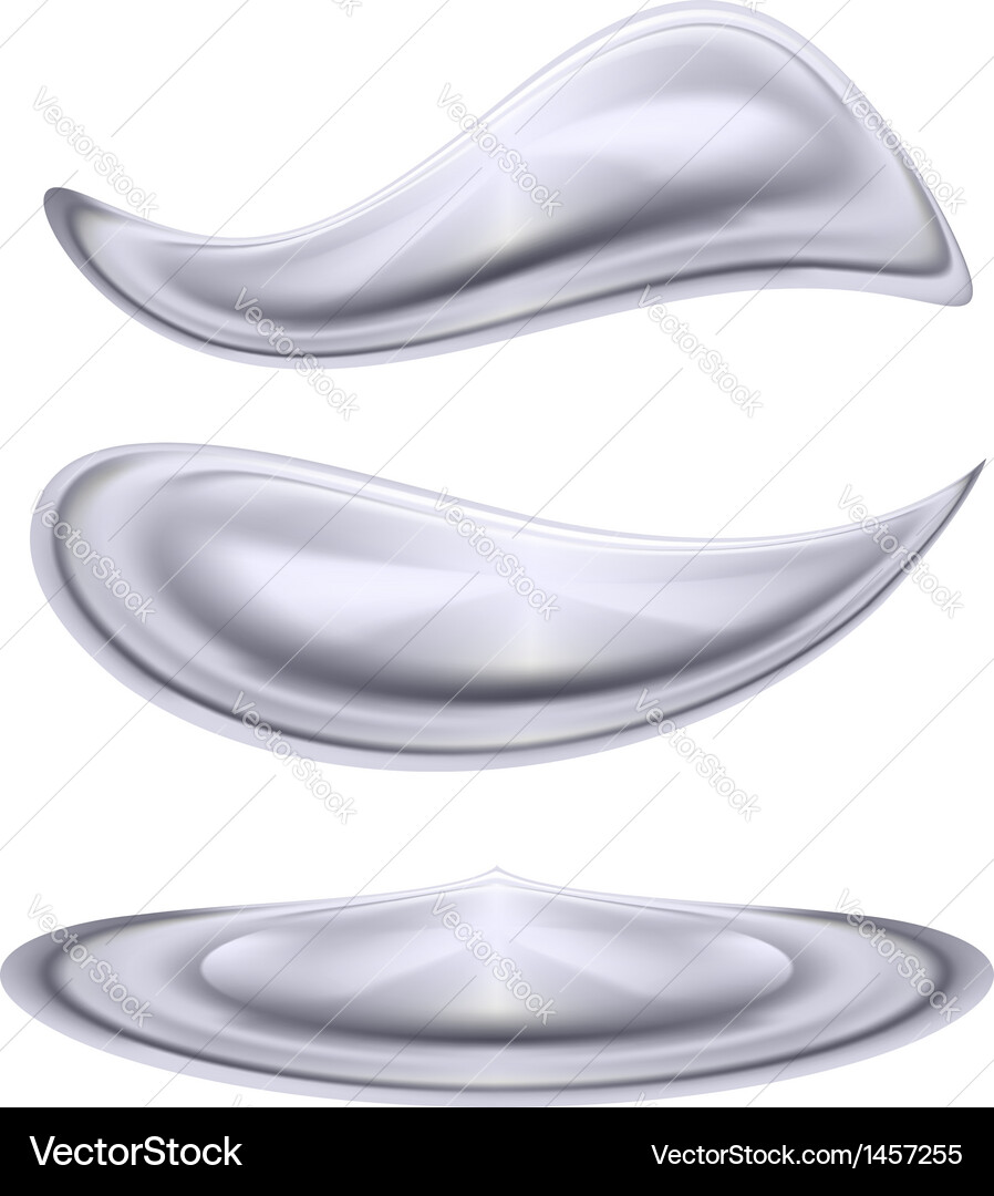 Water forms Royalty Free Vector Image - VectorStock