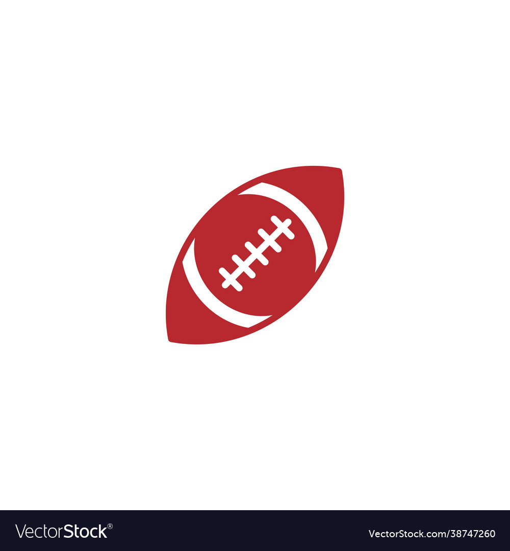 American football ball icon design template vector image American football ball icon design template