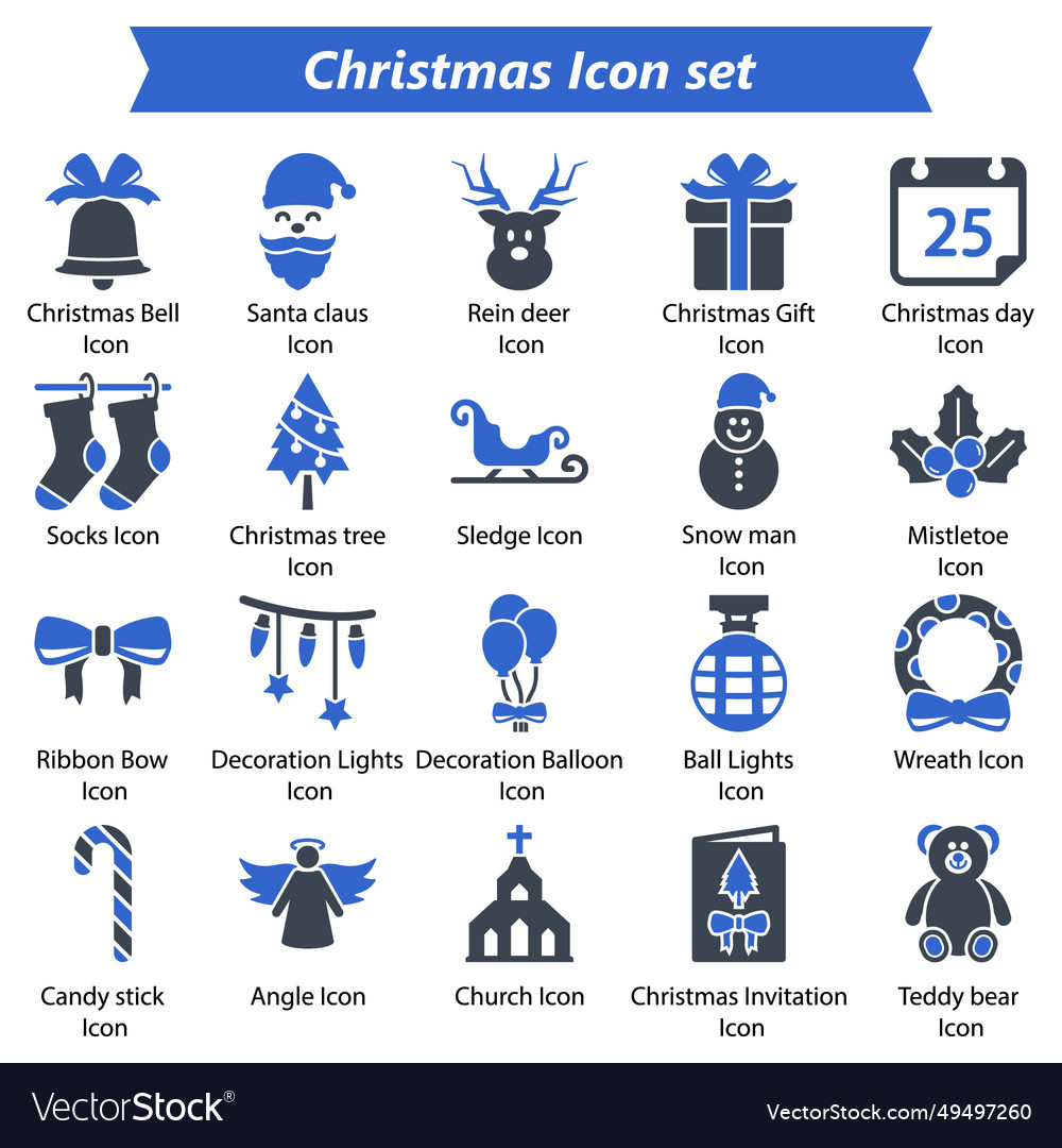 Christmas icon set