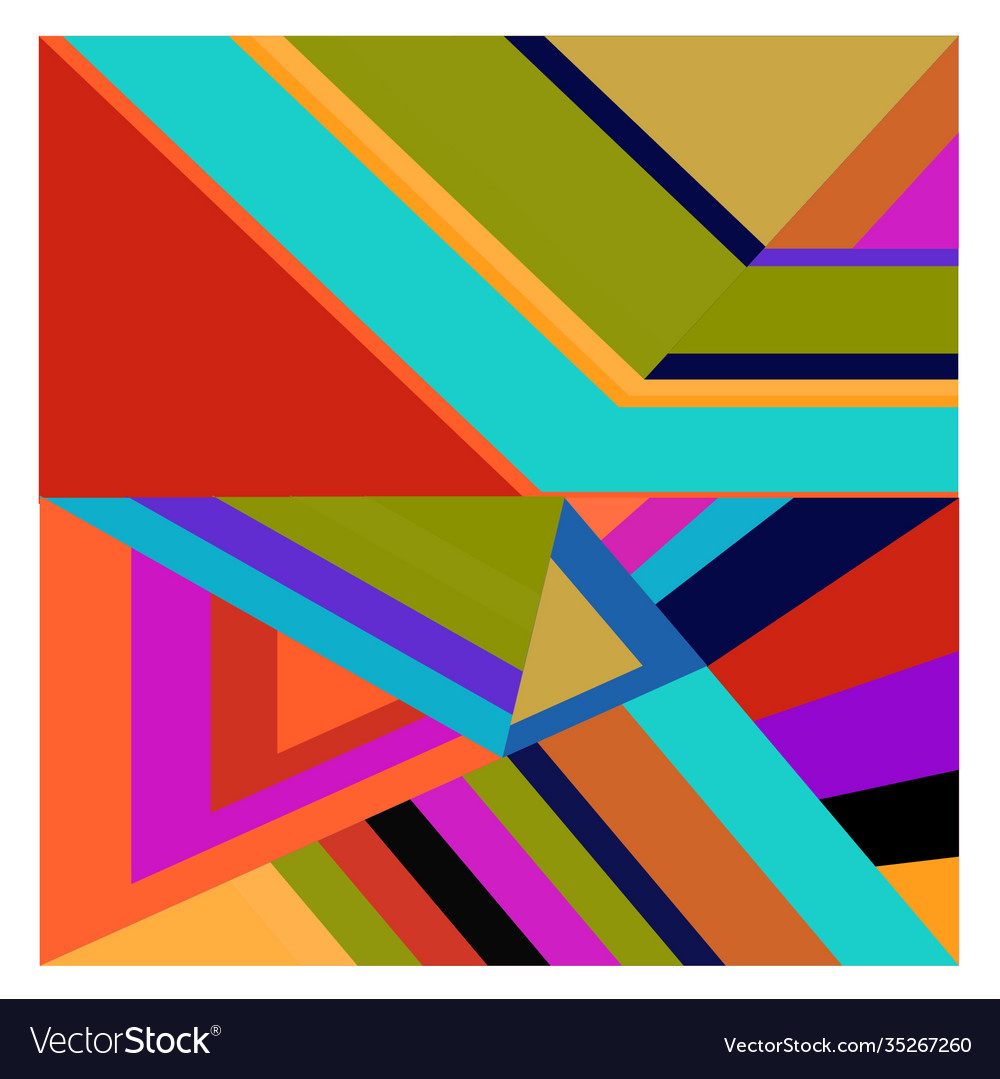 Colorful geometric and curve background pattern