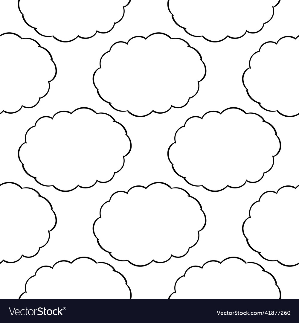 Hand drawn seamless pattern text box 3 vector image Hand drawn seamless pattern text box 3